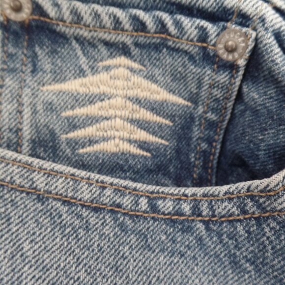 Lucky Brand Embroidered JEANS Gold Rush Mid Rise Boy 12/31R NWOT - Picture 7 of 15